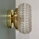 Vintage glass moulded globe wall or ceiling light (PLAFF1)