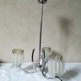 3-arm chrome chandelier