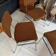 Lot de 4 chaises chromées vintage