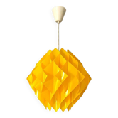 Mid Century Modern yellow hanging lamp