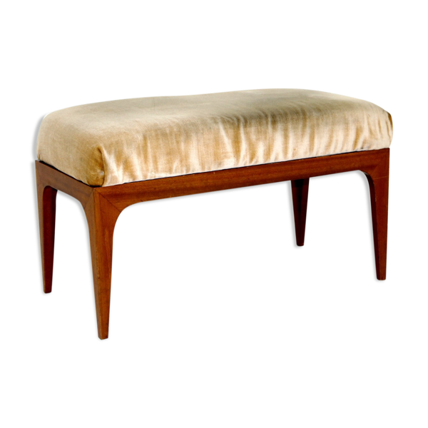 Tabouret ''repose-pied'' en acajou, Suède, 1950