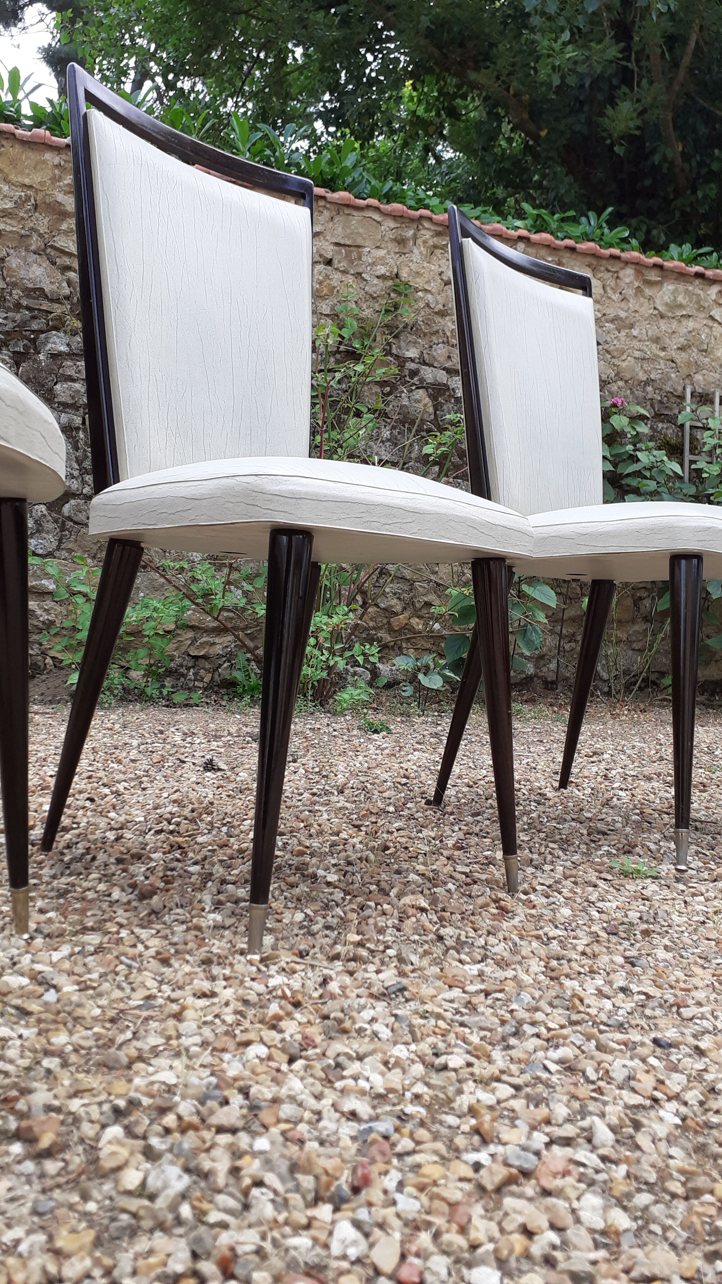 Four vintage chairs 60s