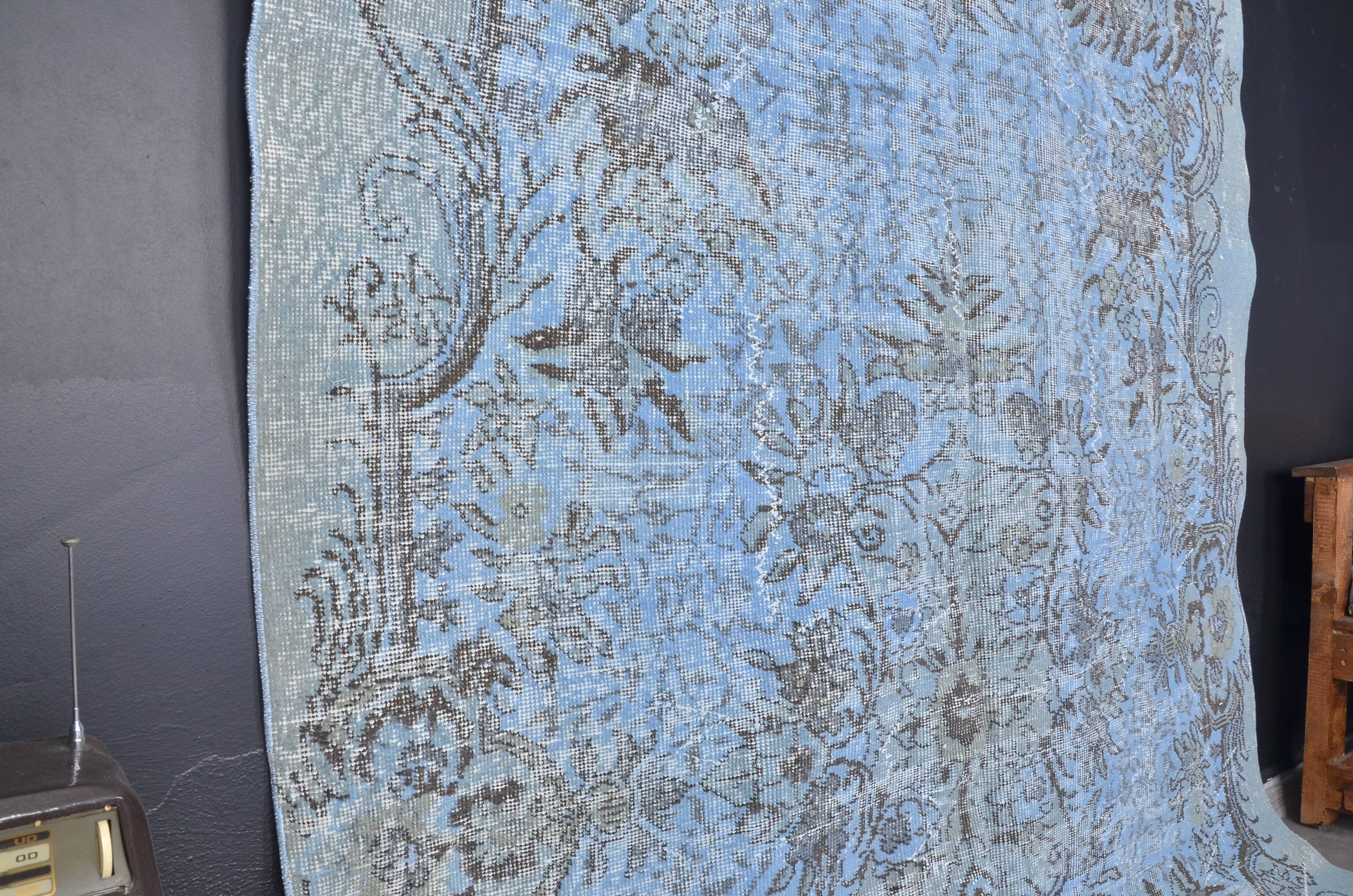 Blue Vintage Oushak Carpet sku 1922