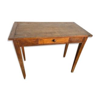 Solid oak desk with 1 drawer 90x48cm
