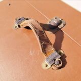 Large vintage arched travel storage trunk