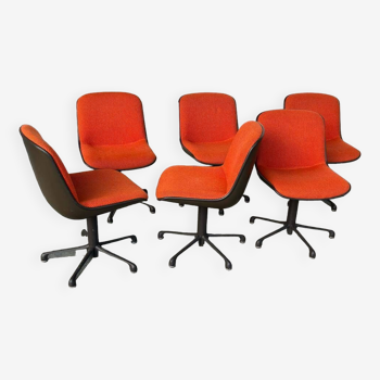 Series Of Six Comforto Edition Chairs Circa 1970