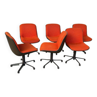 Series Of Six Comforto Edition Chairs Circa 1970