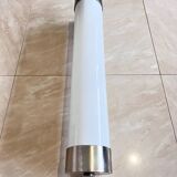 XXL big chrome and milk glass Bauhaus / functionalist wall lamp - 1930s