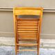 Lot de 2 chaises pliantes en bois vintage