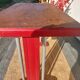 table de bistrot, bois et aluminium