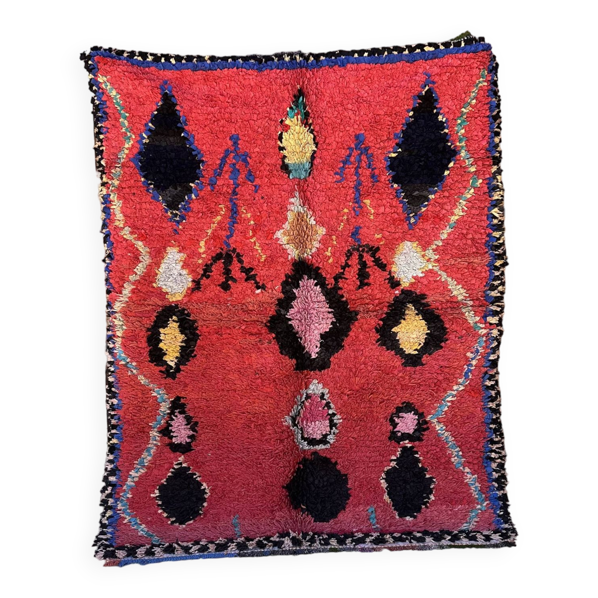 Moroccan red carpet - 152 x 193 cm