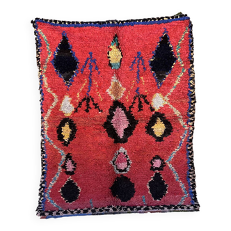 Moroccan red carpet - 152 x 193 cm