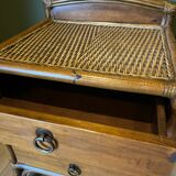 Wicker rattan chest of drawers