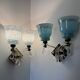 Art Deco mirror glass wall lights
