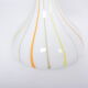 Pair of 1970s tall White Glass Table Lamps model "Candy" by Holmegaard