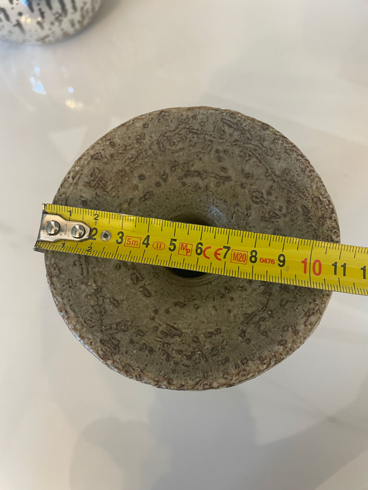 Vallauris candlestick signed 21.5 cm – 1970s brutalist ceramic