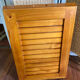Removable wooden tray with folding legs