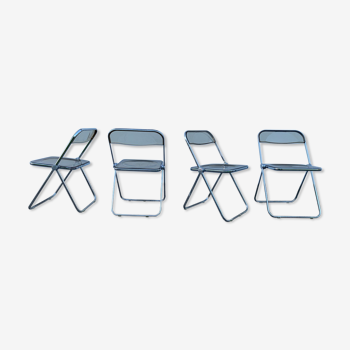 Ensemble de 4 chaises pliantes Plia par Giancarlo Piretti