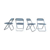 Set of 4 vintage Folding Chairs Plia by Giancarlo Piretti