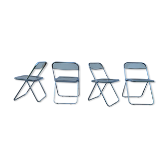 Ensemble de 4 chaises pliantes Plia par Giancarlo Piretti