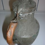 Old iron copper kettle