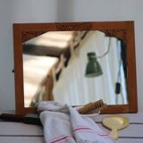 Ancien miroir en bois