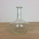 Biot bubbled glass soliflore vase