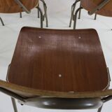 Set of six dining chairs by Kho Liang Ie for Car Katwijk