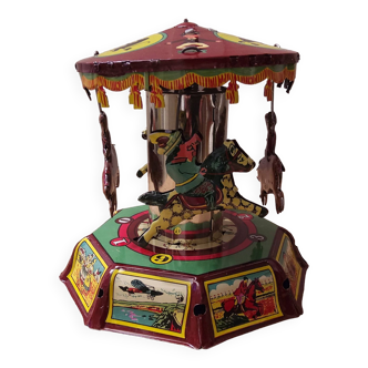 Painted sheet metal carousel