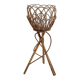 Vintage 70s rattan plant holder
