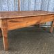 Antique Rustic Solid Cherry Farmhouse Table with 3 Drawers and 1 Pull Out