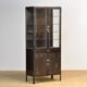 Polished iron medicine cabinet, 1950s