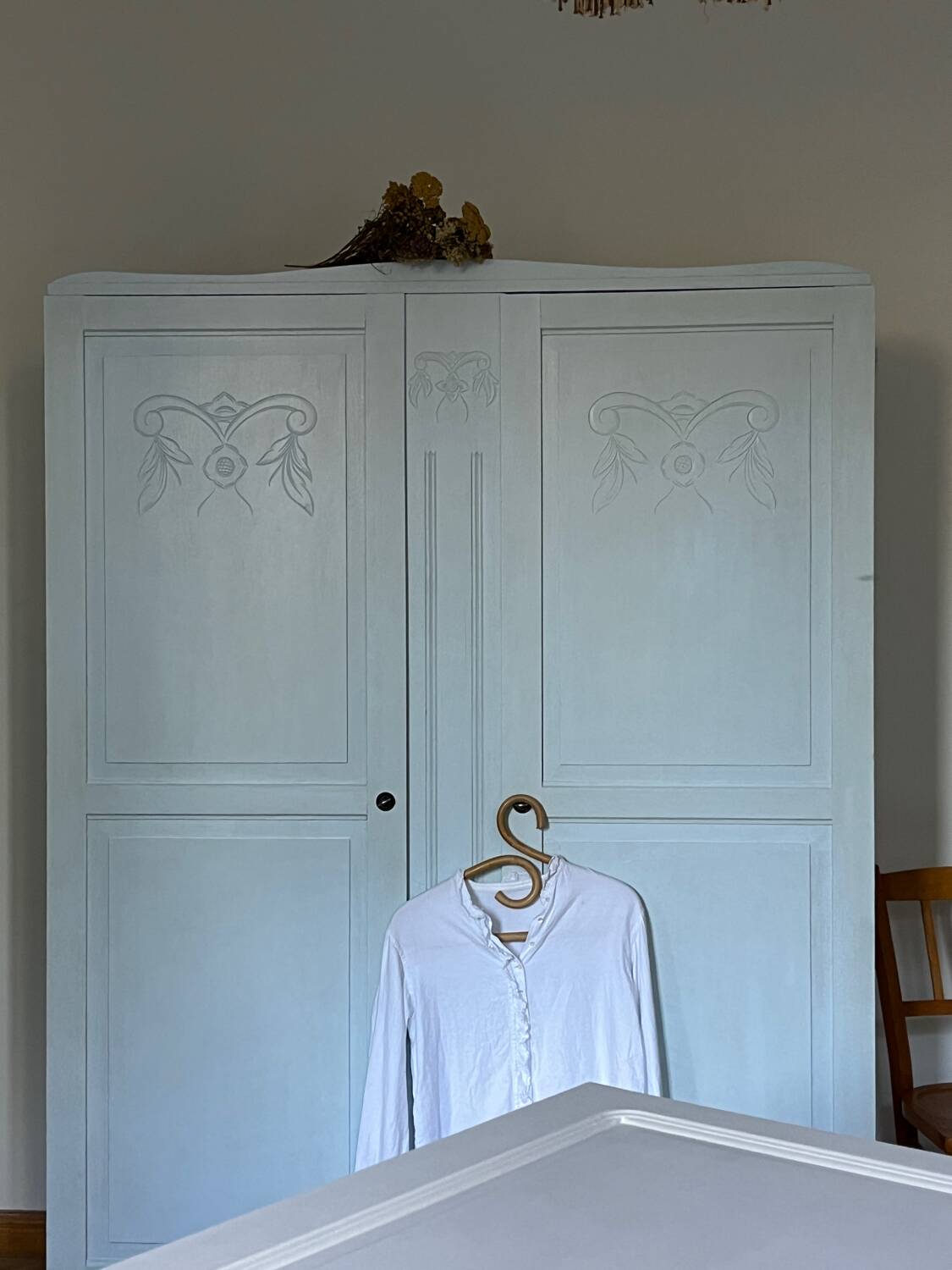 Fjord blue art deco wardrobe