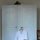 Fjord blue art deco wardrobe