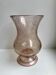 Vase en verre bullé de biot rose années 60-70