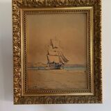 Tableau aquarelle voilier