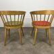Pair of Baumann 740 office chairs, slatted models, 1960s