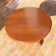Round wooden coffee table