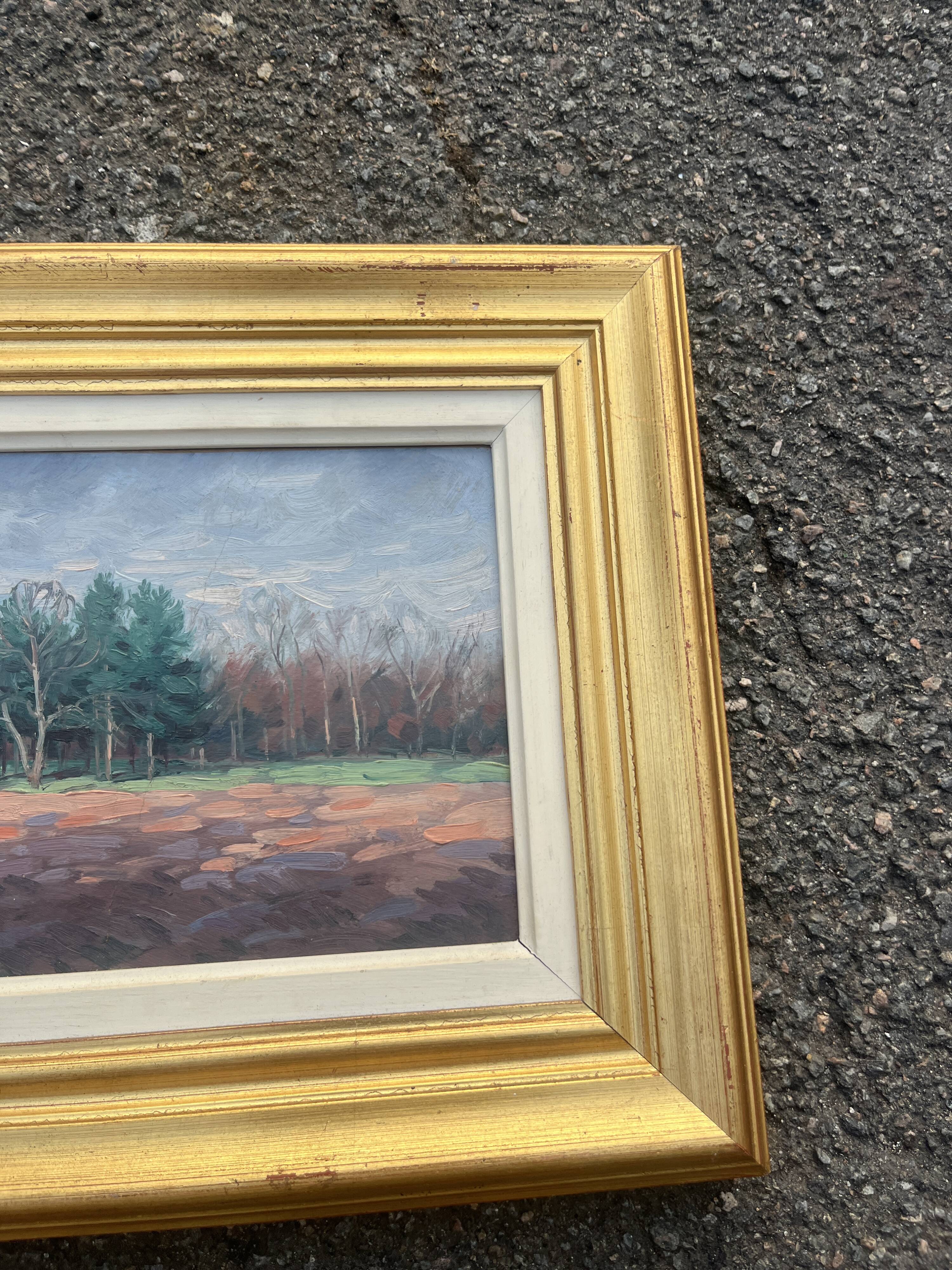Ancient Table – Oil on canvas by Basil Poustochkine (1893-1973) – "View s
