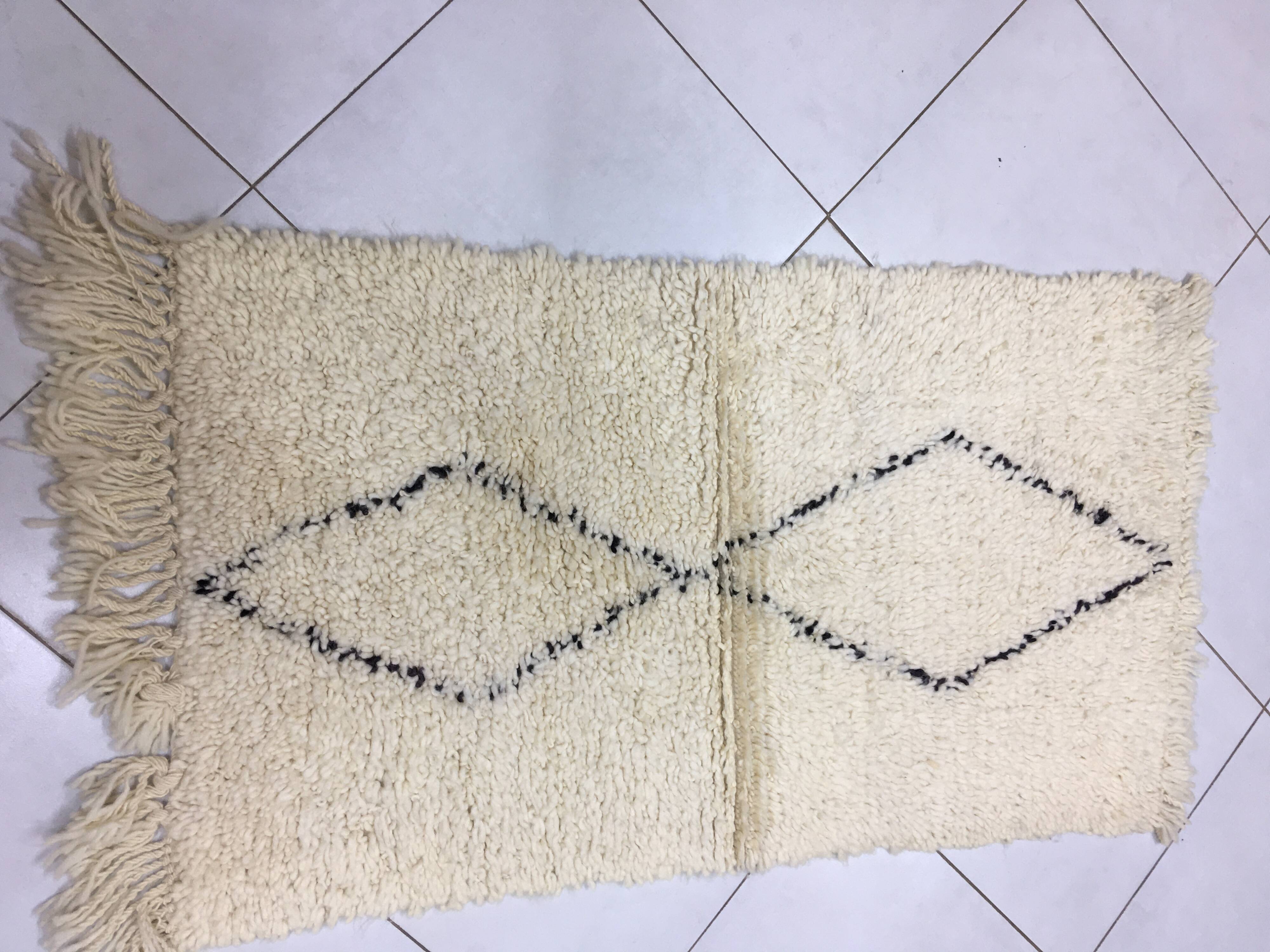 Authentic Marmoucha Rug 1m19 x 69cm