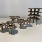 7 modular candle holders varying nagel 1970