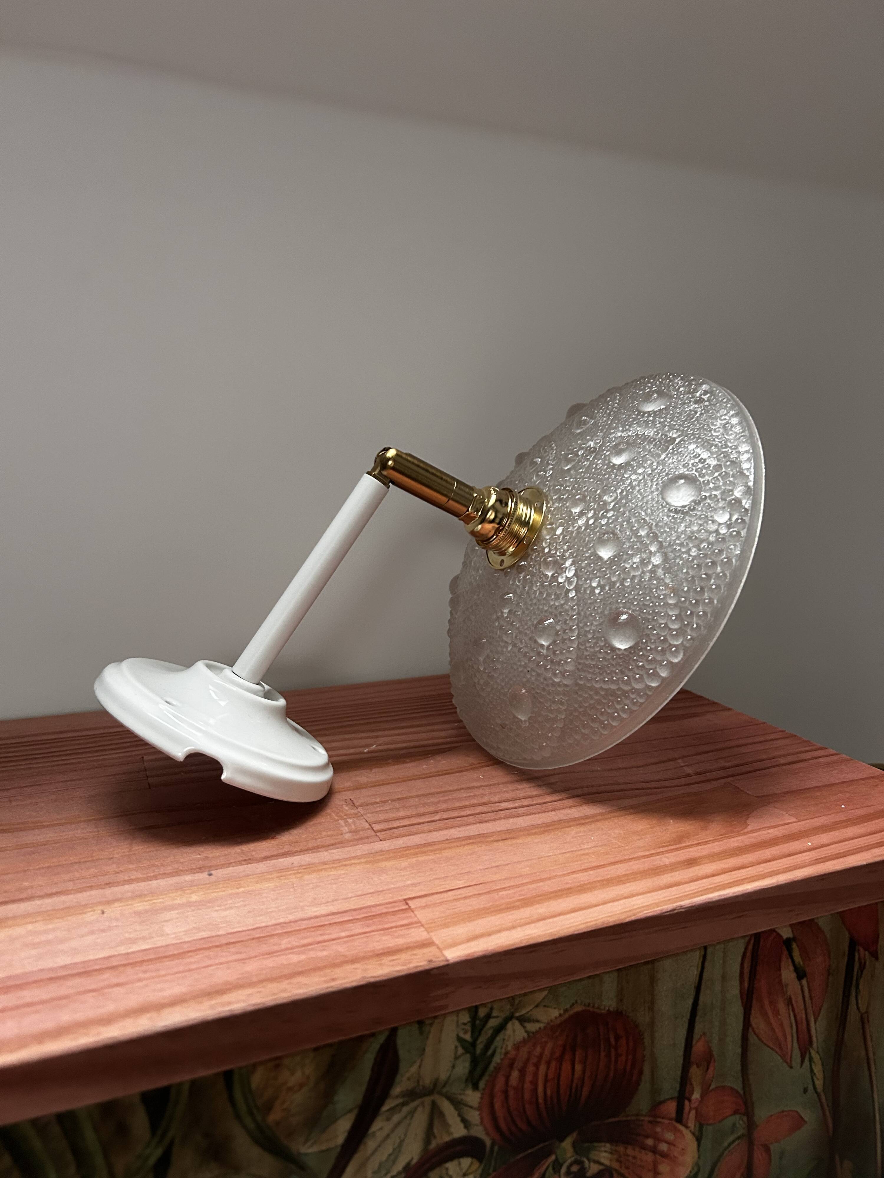 Vintage Glass Tilting Wall Light