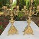 Pair of brass candlesticks