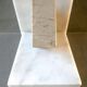 Pair of greenhouse books in white marble 60s