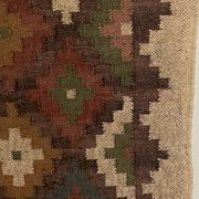 2.5 x10 ft - jute/wool kilim runner,handmade,area,home decor,bed side,indian traditional rug/carpet.