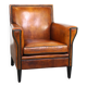 Sleek sheepskin Art Deco design armchair with beautiful details