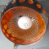 Paire d'appliques en métal chromé orientables sur rotules vers 1970