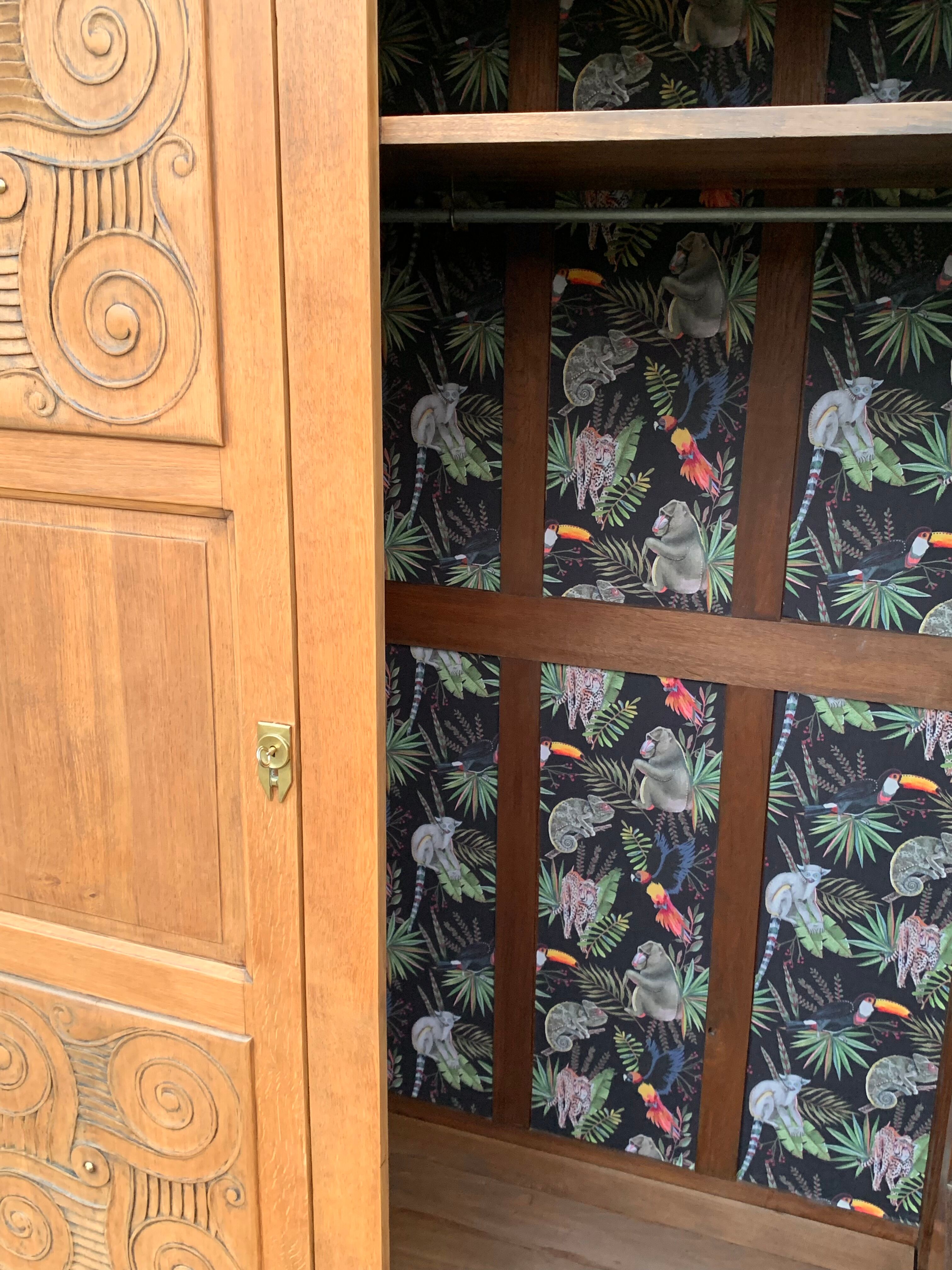 Vintage cabinet 1950 solid oak