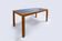Table en pin avec plateau recouvert de linoléum