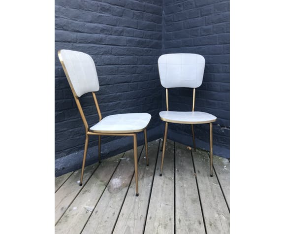 Lot of 4 vintage chairs from the 1960s